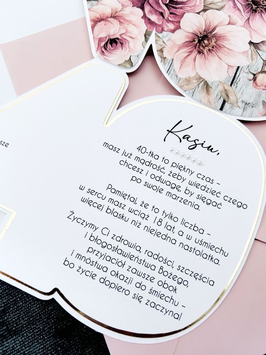 Kartka okolicznościowa na 40 urodziny