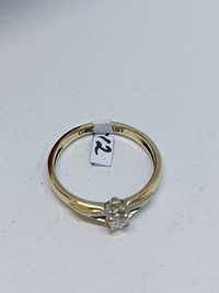 Złoty pierścionek z brylantem złoto 585 rozmiar 10 Yes Amor