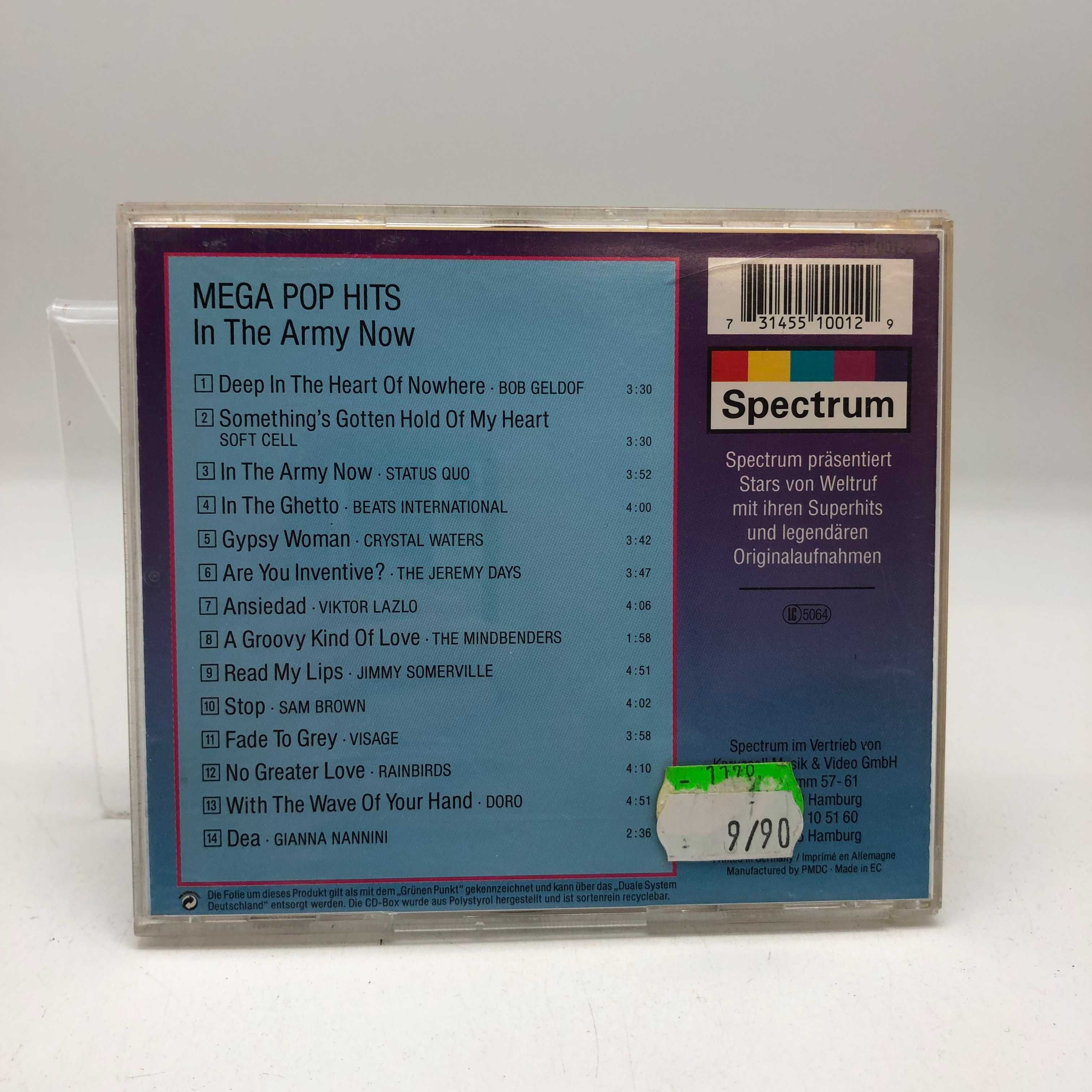 płyta cd mega pop hits in the army now