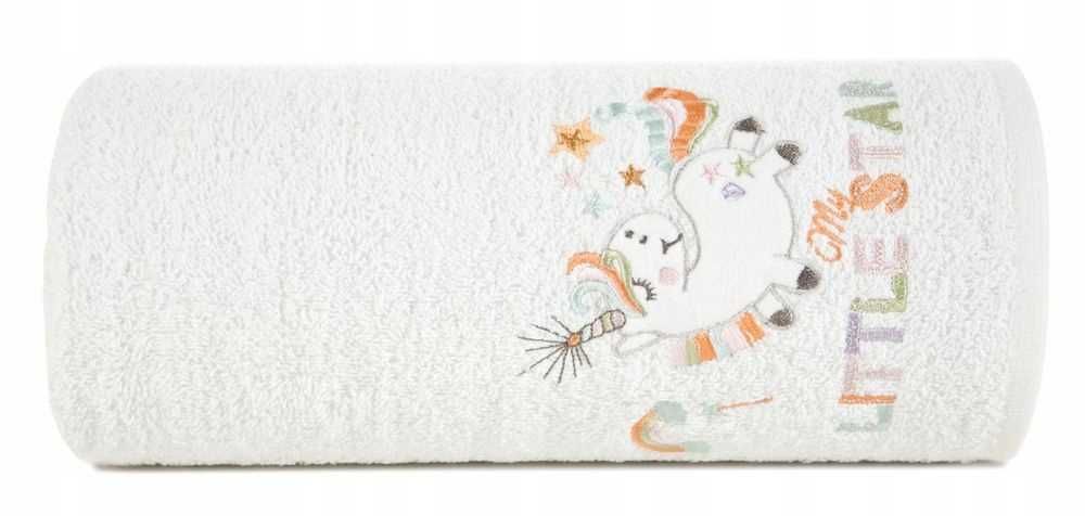 Ręcznik dla dziecka z jednorożcem kąpielowy 70/140cm. 381216