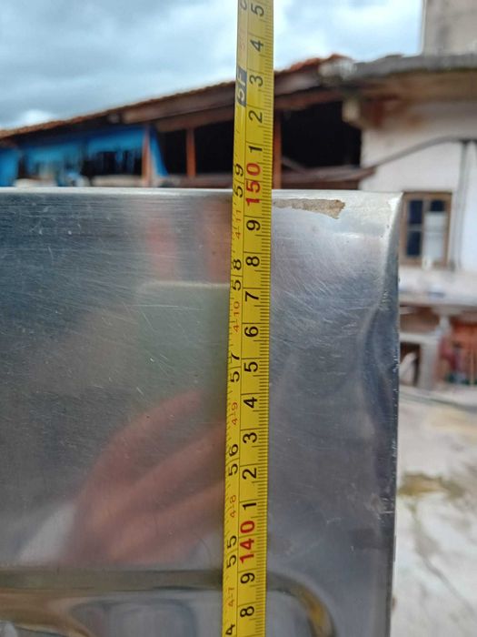 Lava-loiça em inox – 2 bacias | 150x60cm