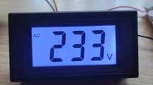 YB5135D Cyfrowy wyświetlacz LCD AC 0-500V - NIBIESKI