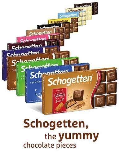 Шоколад Schogetten Шогетен Германия 16 видов ОПТ