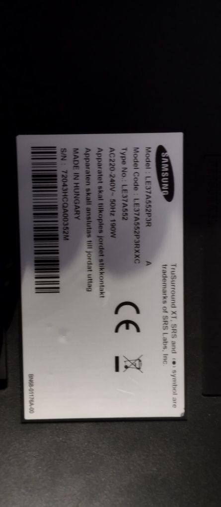 Moduł zasilania Samsung PSFL-231501C  do tv np: Samsung LE37A552P3R
