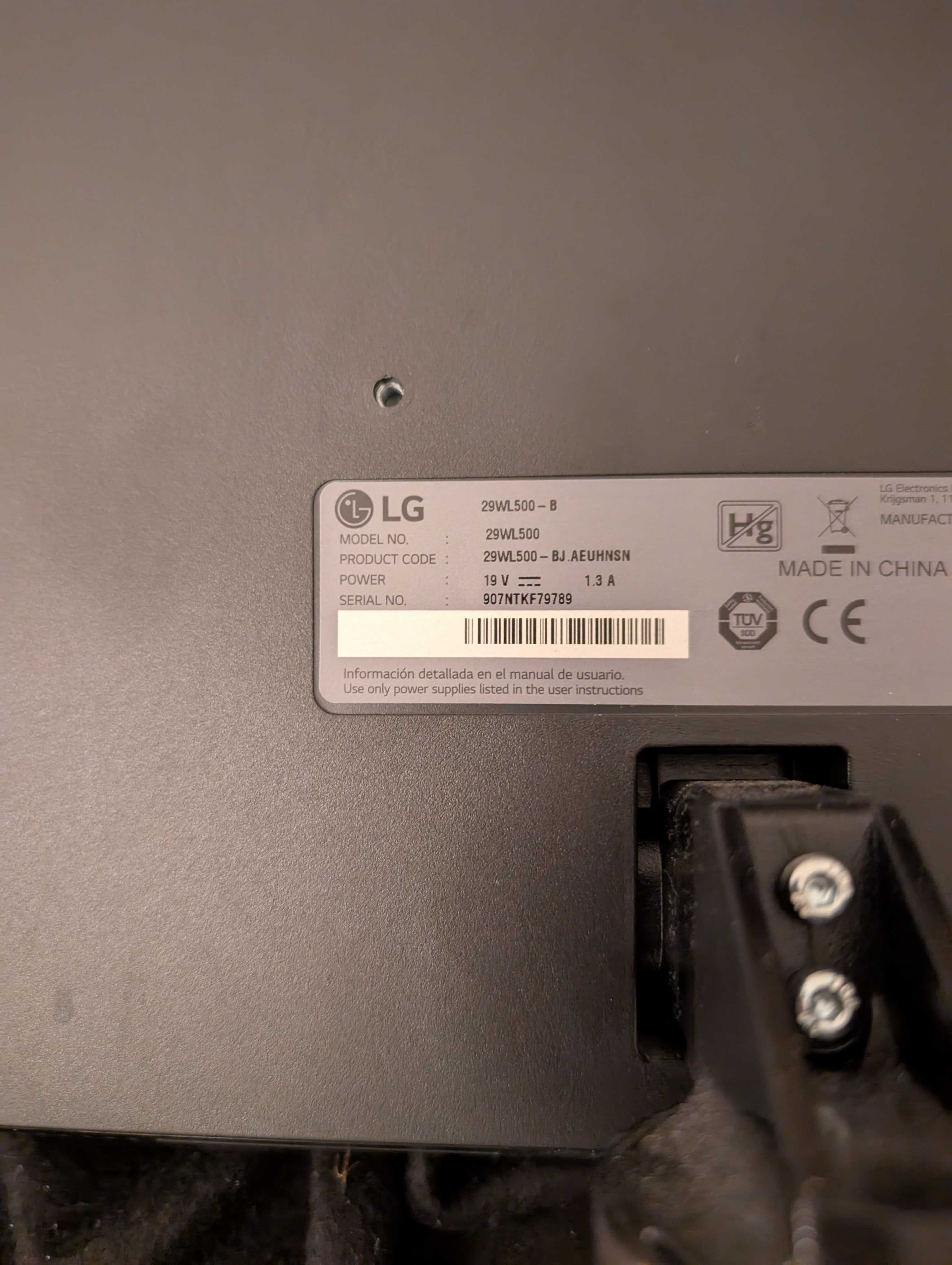 Monitor LG 29" Ultrawide 29WL500