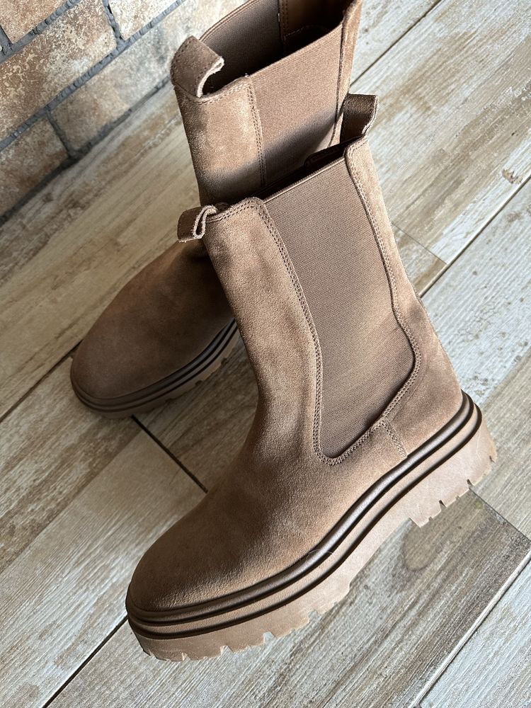 Замшеві челсі Zara 40