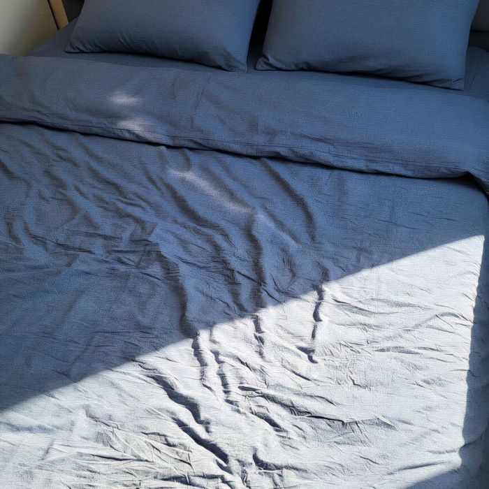 Постільна білизна Варена бавовна. Колір Синій Джинс. Всі розміри