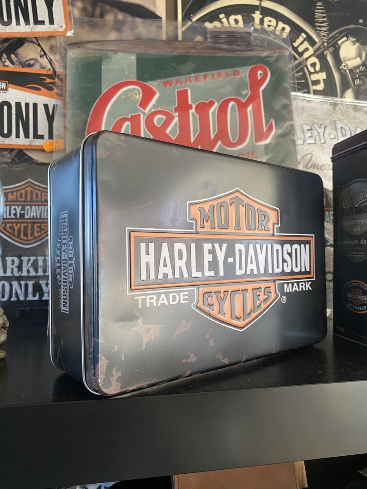 Caixas de metal ORIGINAIS da harley davidson