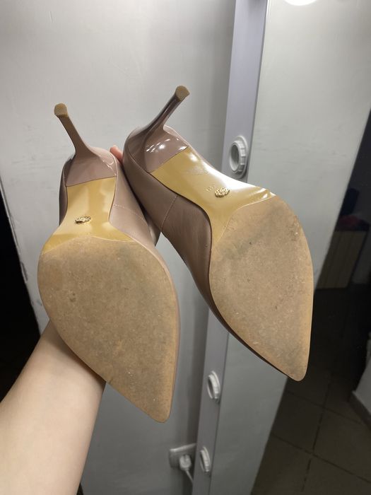 Бежеві туфлі / туфлі-човники, 38 розмір