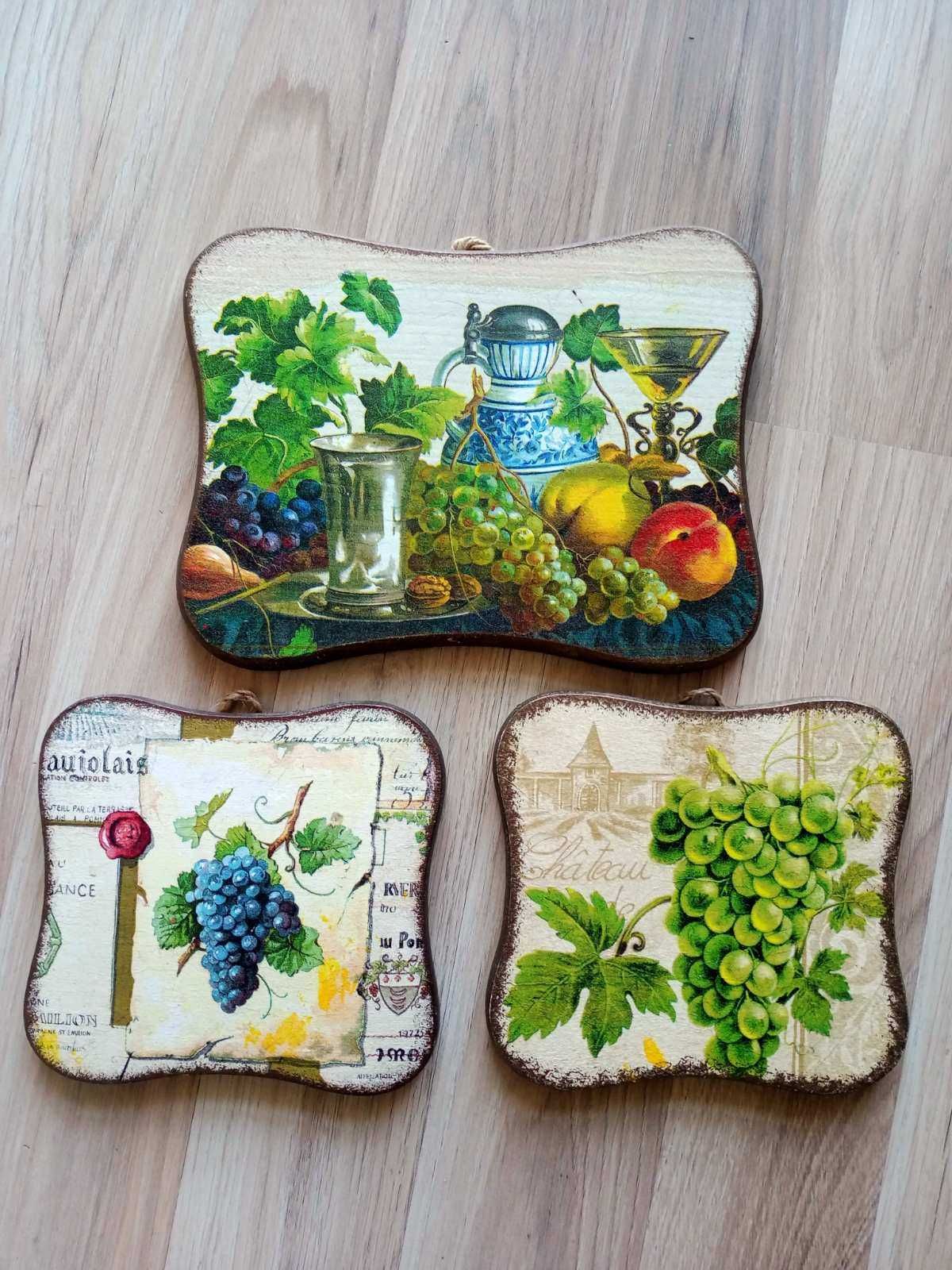 Декор дерево, триптих. (3 шт) Нові.