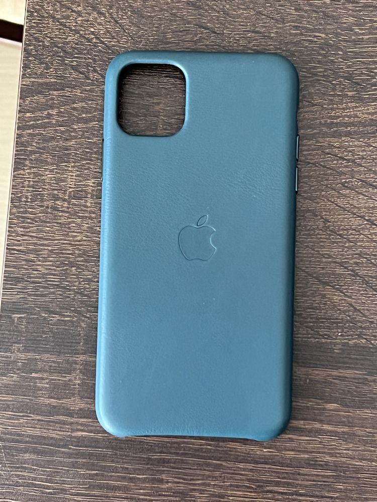 Etui skórzane Apple iPhone 11 Pro Max Forest Green - oryginalne