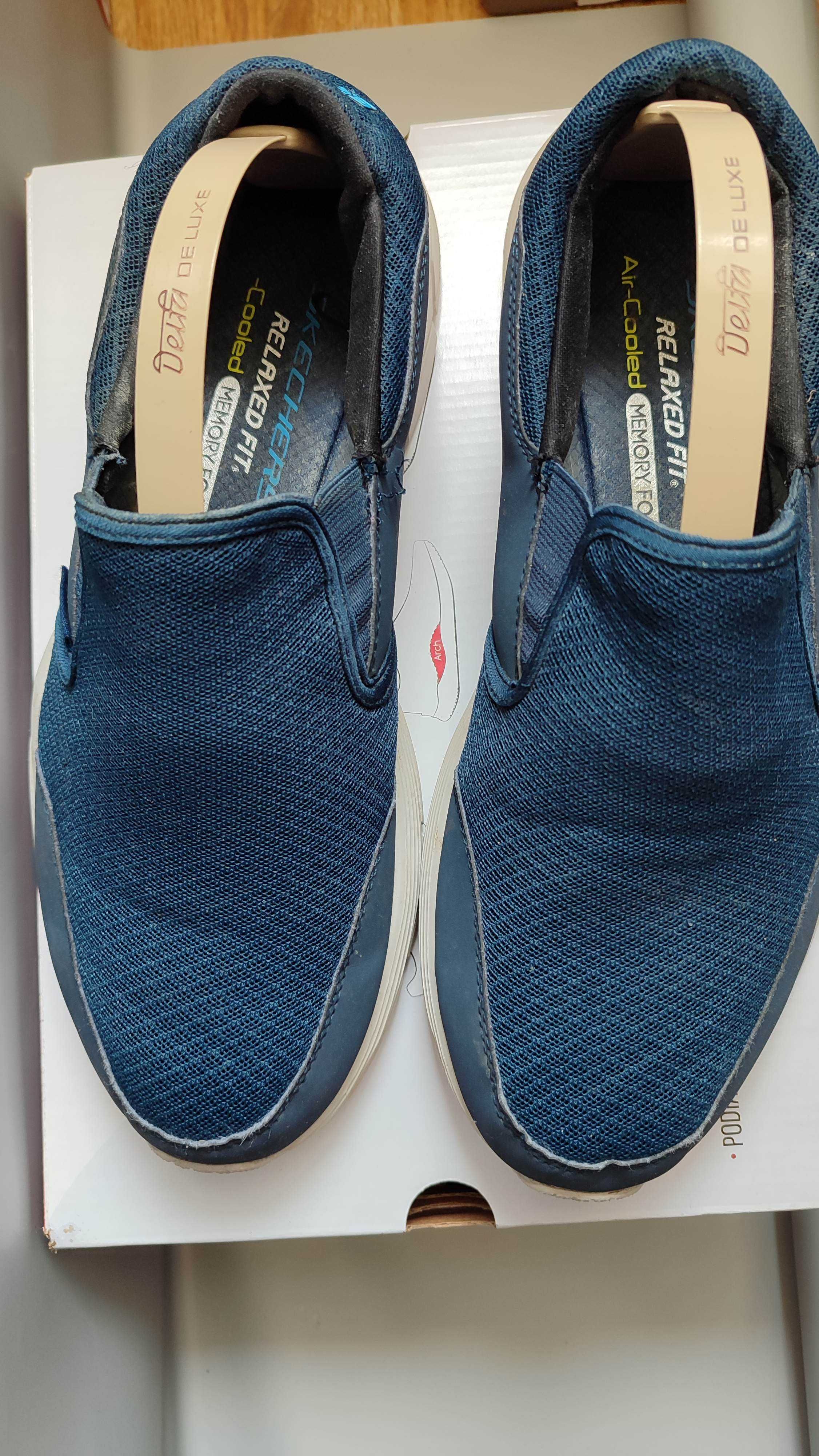 Sketchers мокасини чоловічі з натуральної замші та шкіри