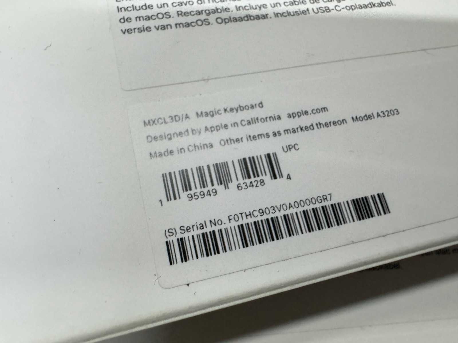 Клавіатура Apple magic USB-C white (MXCL3D/A) DE НОВА !!!