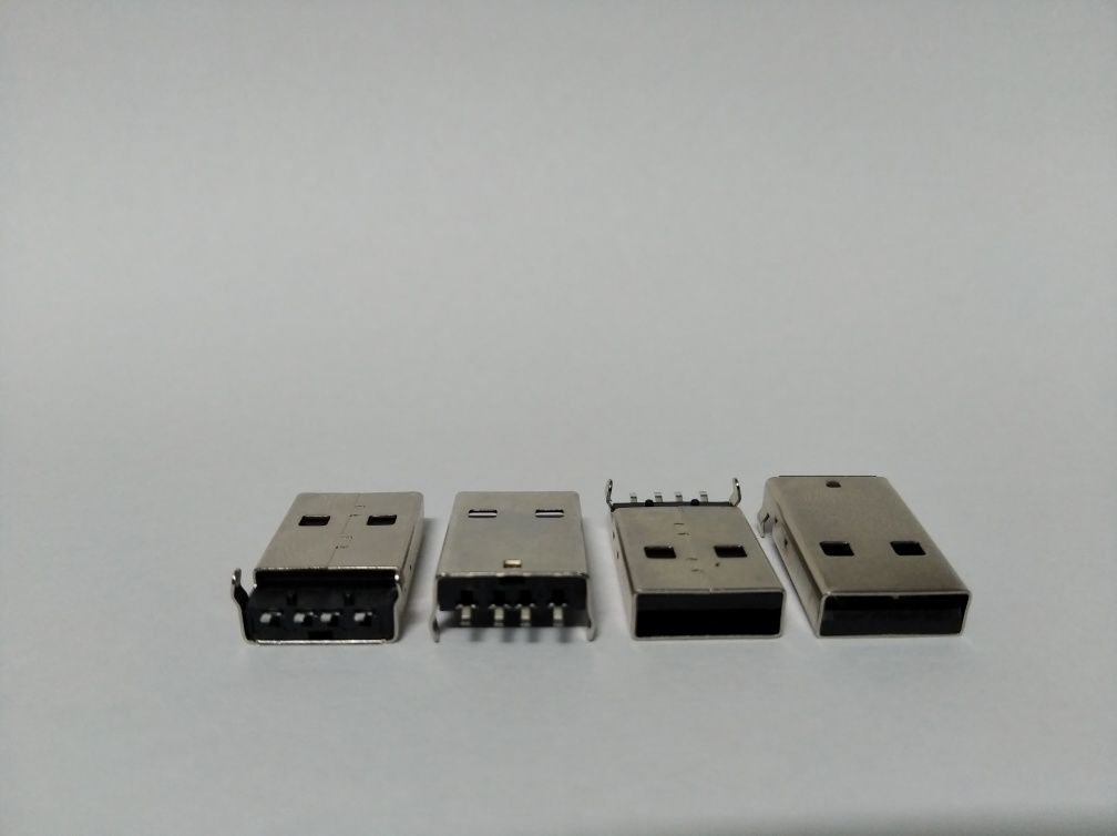 USB ЮСБ, 10 грн за шт, разъём штекер тип А male (папа) НОВЫЙ под пайк
