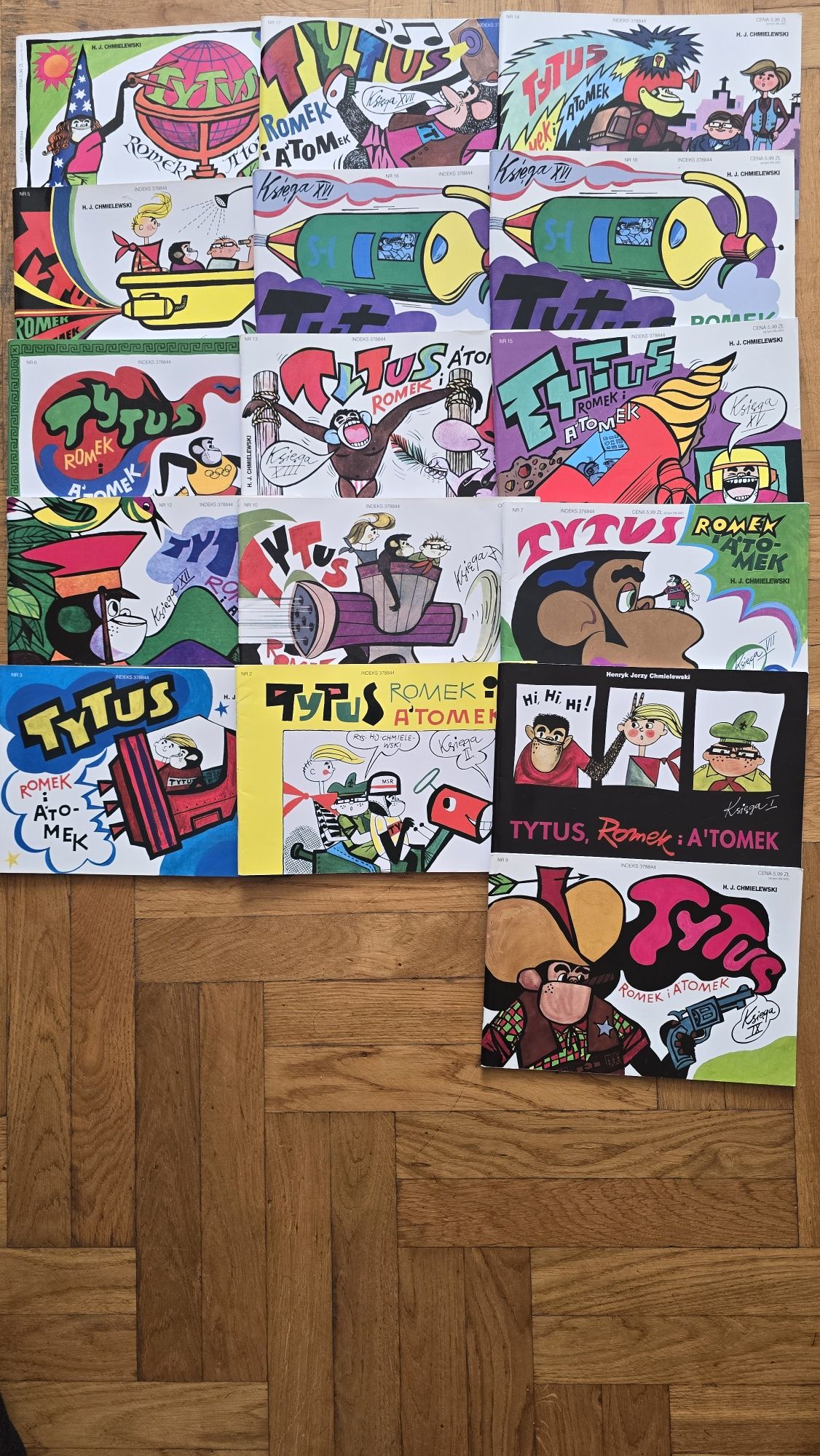 Tytus Romek I A'Tomek kultowy komiks Papa Chmiel jak nowe 10 sztuk
