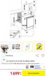 Hutra Ikea Whirlpool lodówka podblatowa z zamrażarką nowa