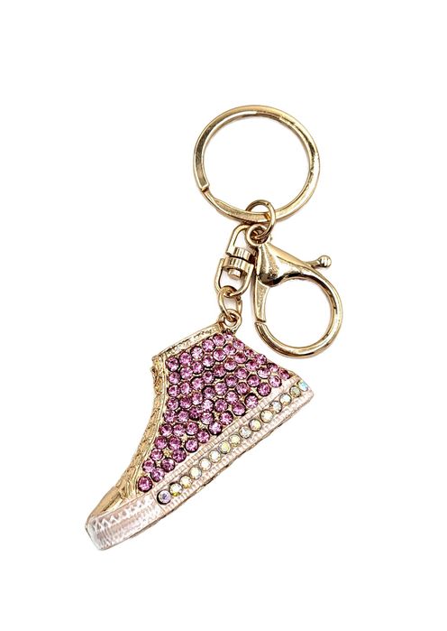 Brelok bucik róż cyrkonie do kluczy torebki plecaka