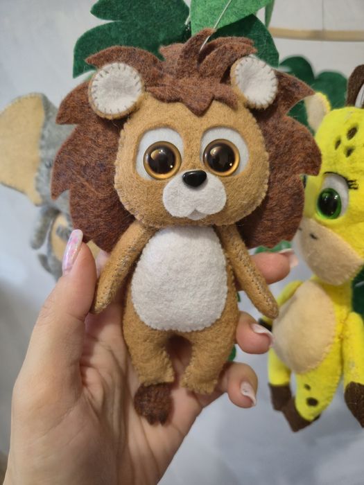 Мобіль з фетру джунглі