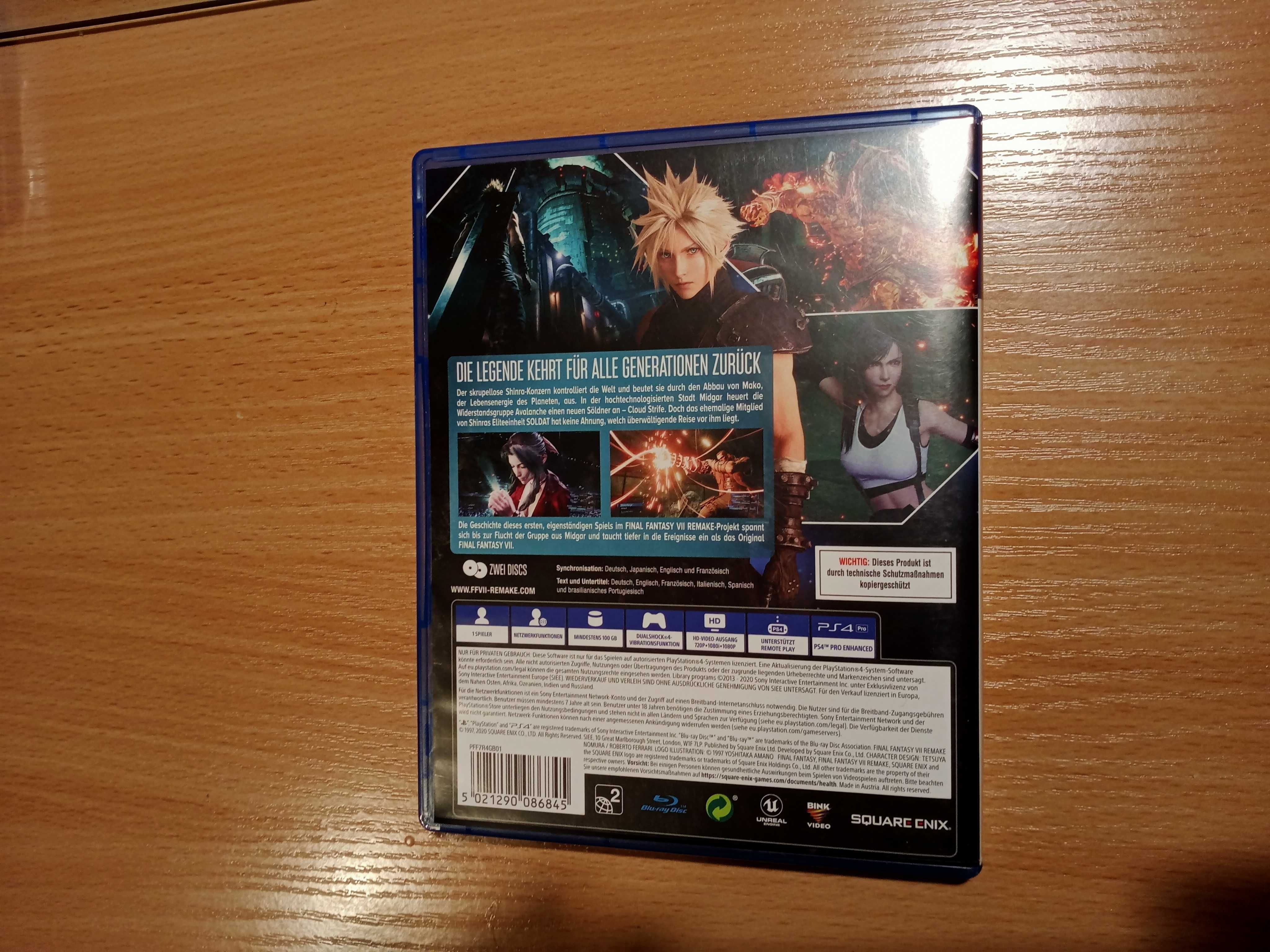 Final Fantasy 7 REMAKE-PS4-PS5-Playstation 4 i 5