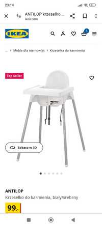 Krzesłko Ikea używane