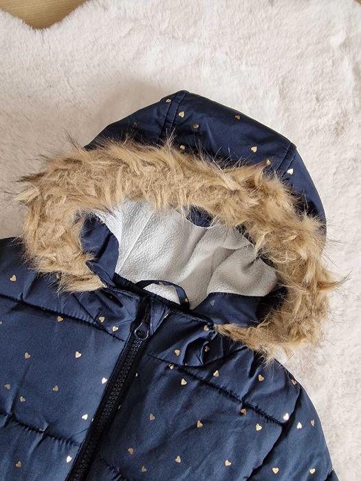 Primark granatowa kurtka zimowa dla dziewczynki 92