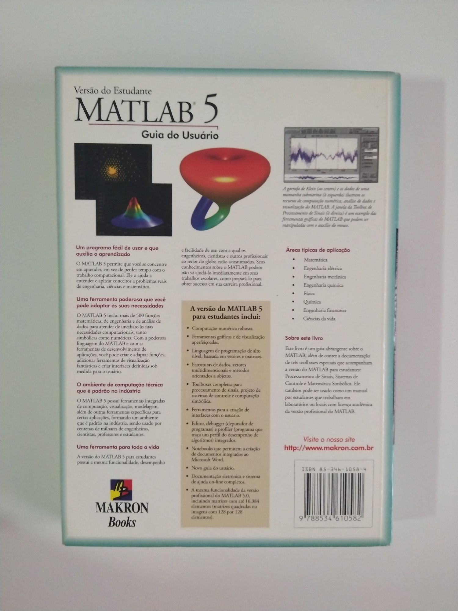 Livro Matlab 5, versão do estudante, de Duane Hanselman