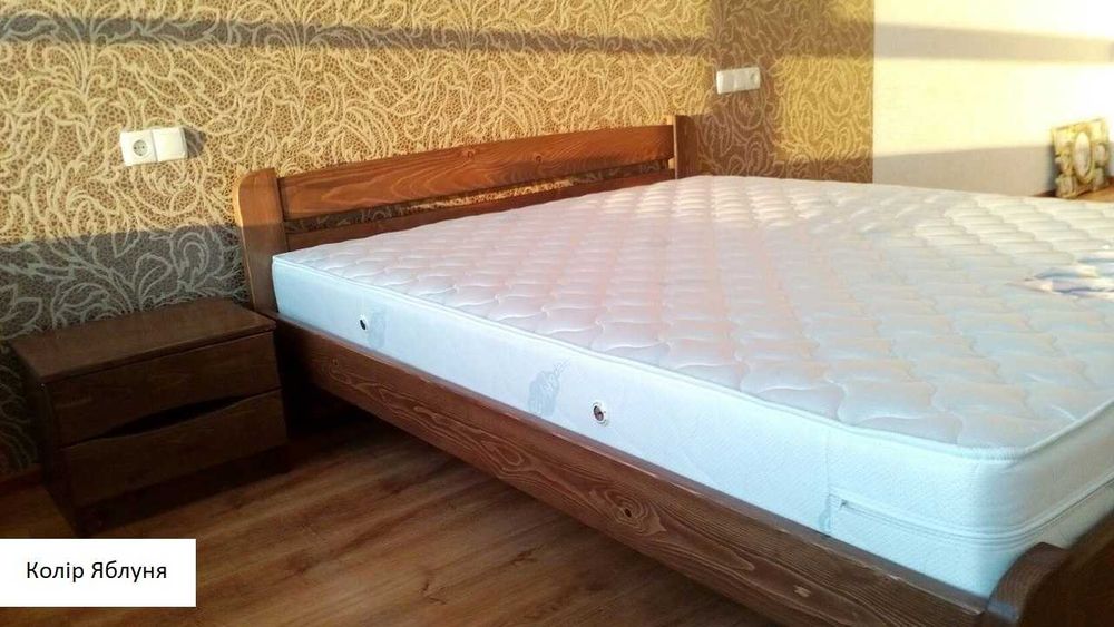 Ліжко Класік натуральне дерево. 160х200см з масиву дерева. Кровать