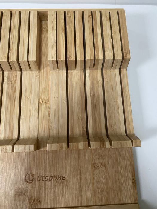 Bambusowy wkład na noże do szuflady Utoplike 16N – organizer 16 noży
