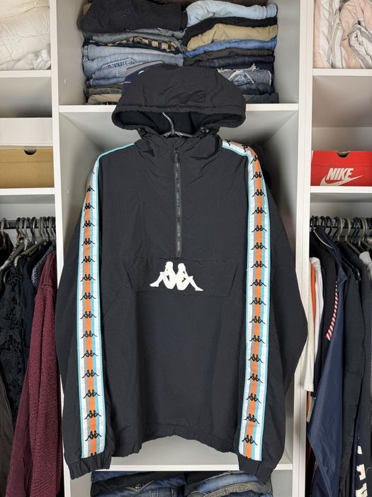 Оригінальний утеплений анорак куртка Kappa з лампасами