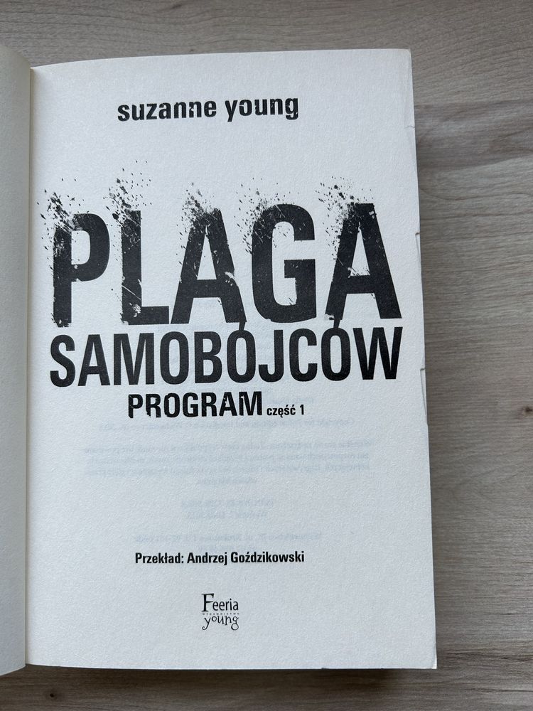 Książka pt. „Plaga samobojców”