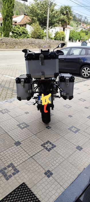 (NOVO) Malas Laterais + Top Case Alumínio Voge 525DSX