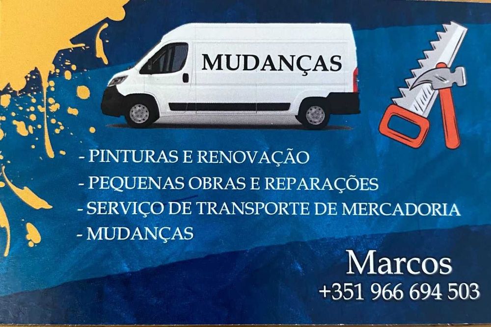 Serviços de Pintura, Renovação e Transporte