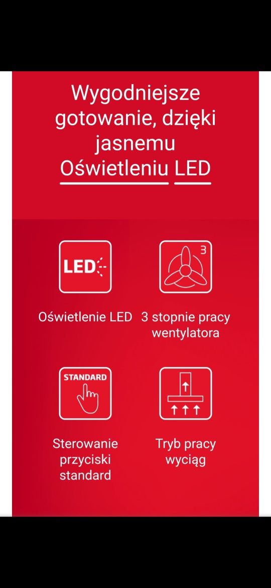 Okap Amica- nowy