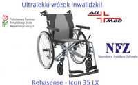 Wózek inwalidzki Rehasense Icon 35 LX, NFZ.