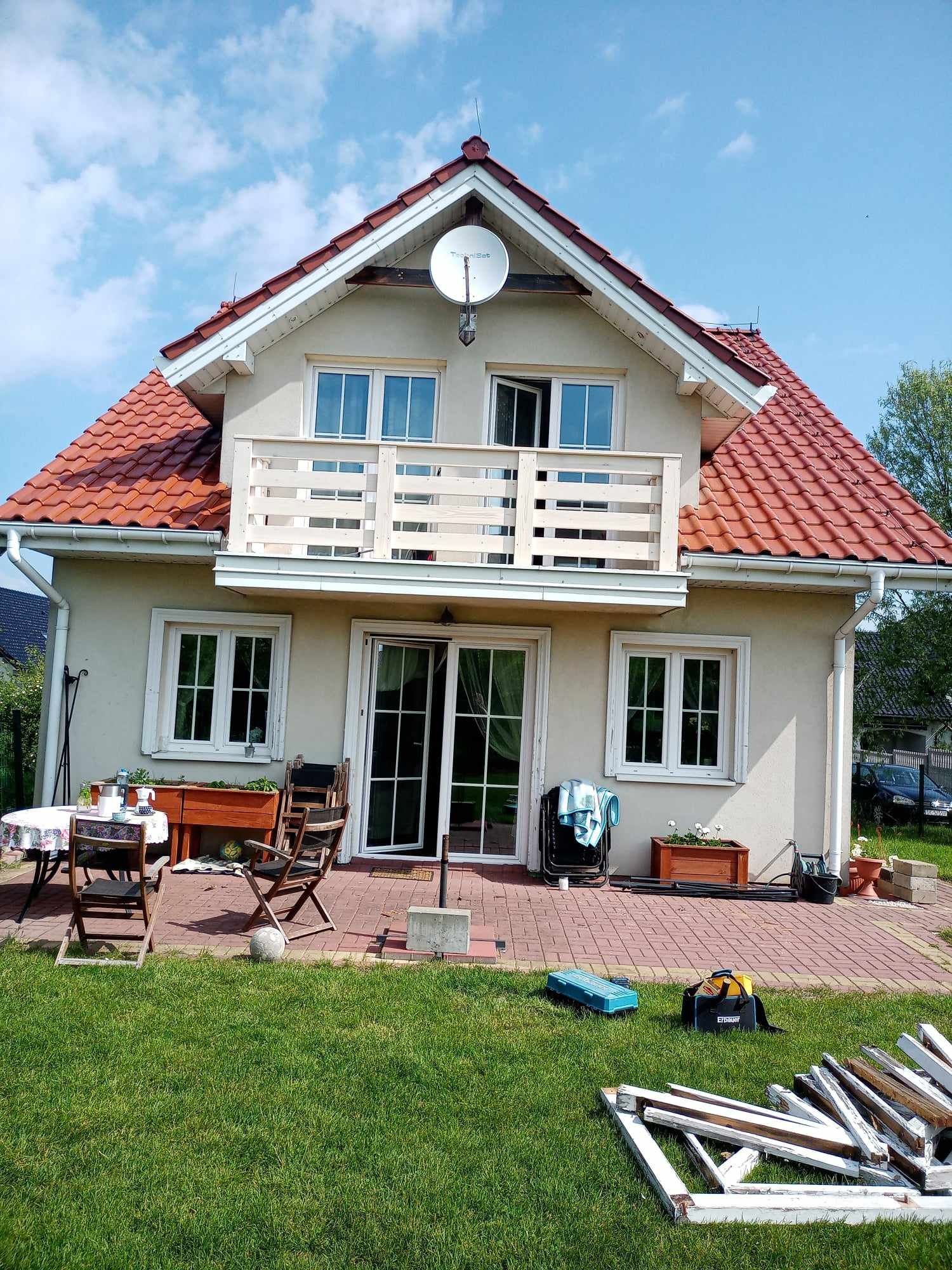 Balustrada balkonowa drewniana