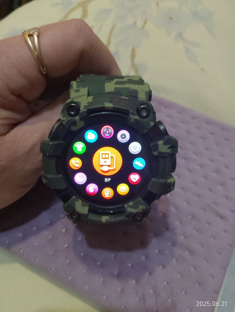 Смарт часы Skmei S231 с влагозащитой IP67 Army Green