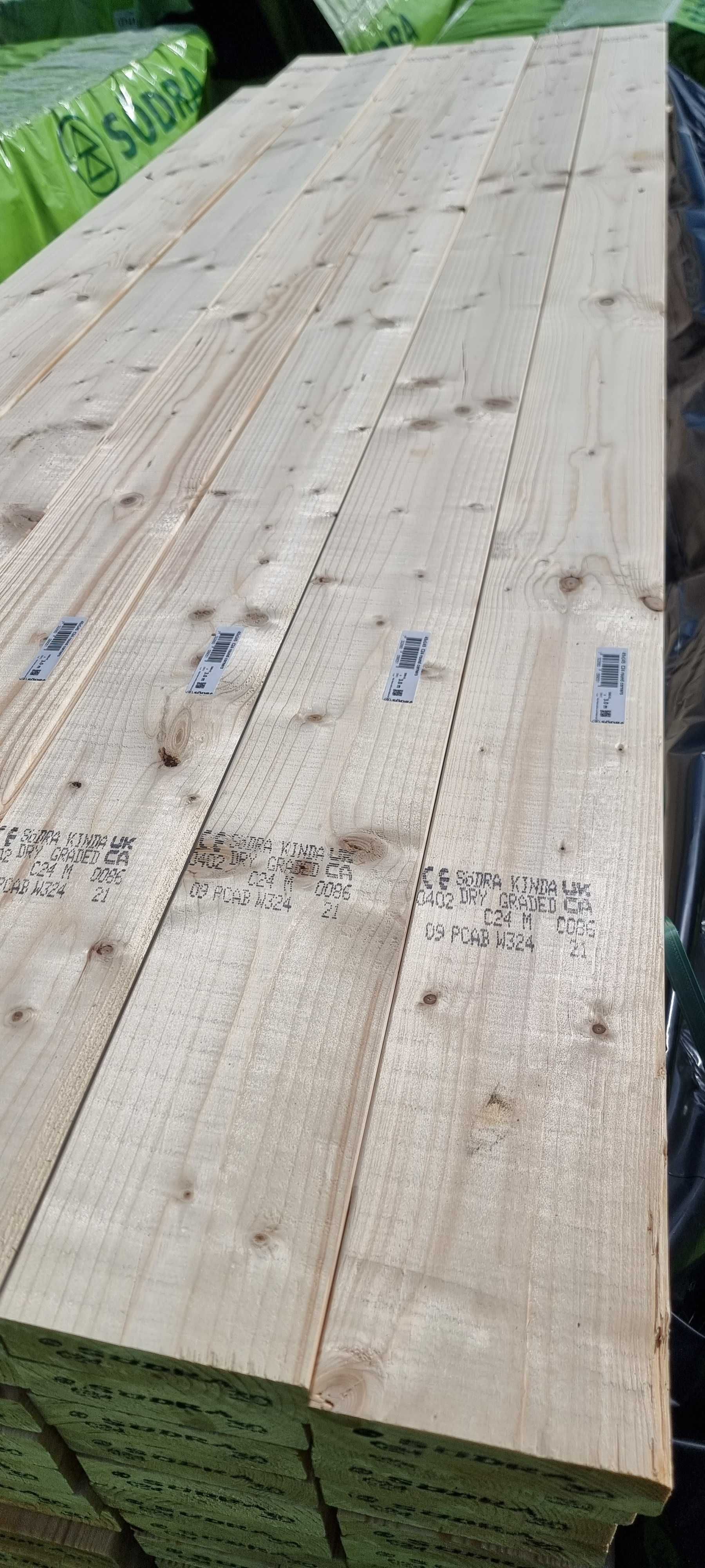 Drewno konstrukcyjne C24, Szwedzkie, 45x45/70/95/120/145/170/195/220/.