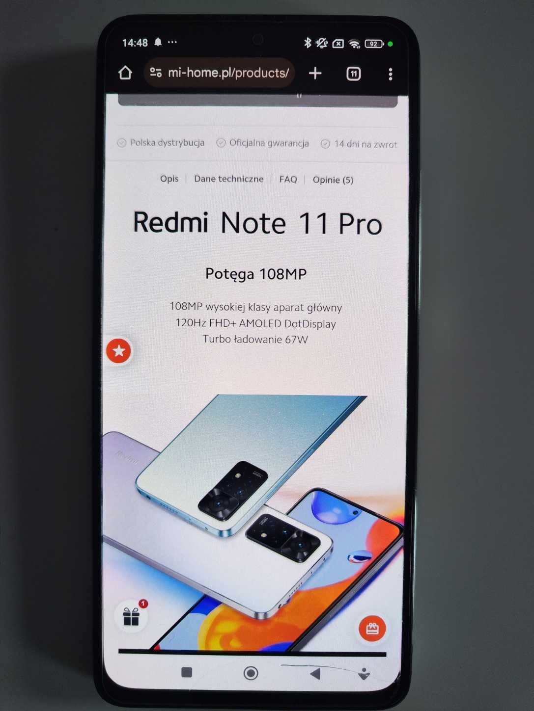 Redmi note 11 PRO