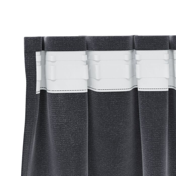 Ciemnoszare zasłony welurowe 140x140 cm, 2 szt. - elegancka aranżacja