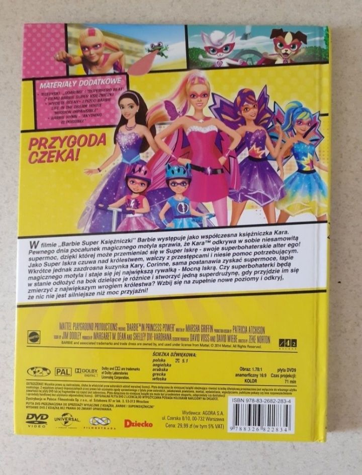 Film bajka DVD Barbie Super księżniczki