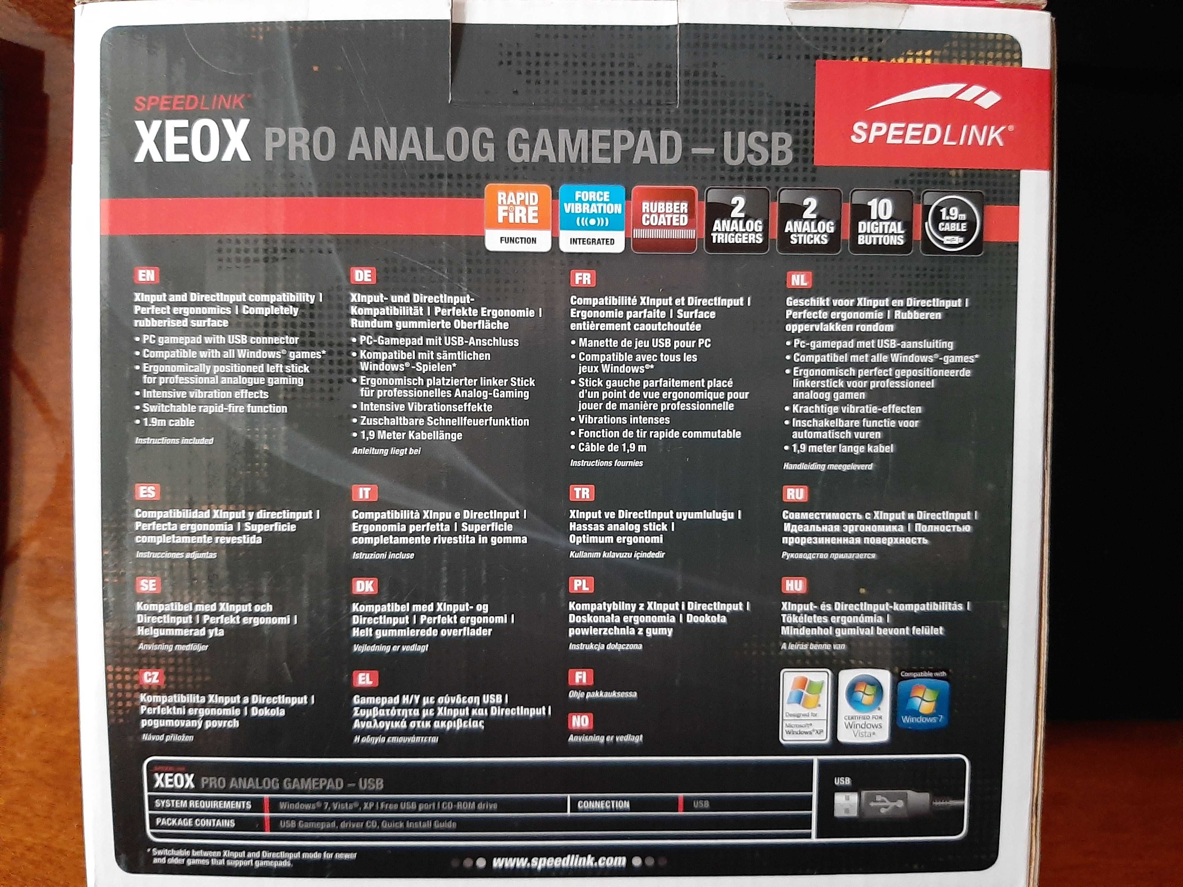 Продам геймпад  XEOX Pro Analog USB