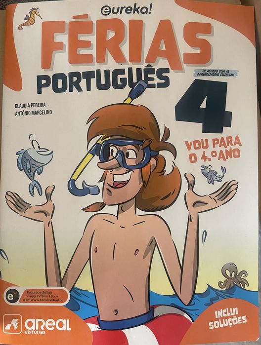 Pack de 4 livros exercicios Porto Editora e Eureka (1o, 2o e 4o ano)