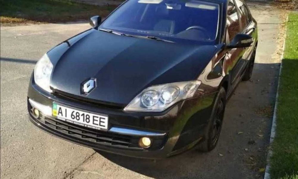 Renault Laguna lll 2008 1.5dci 6ст мех кожа чёрная на чёрном