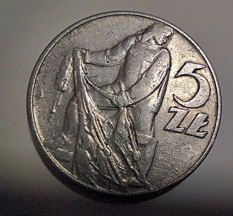 5 zł aluminiowe z 1973 roku