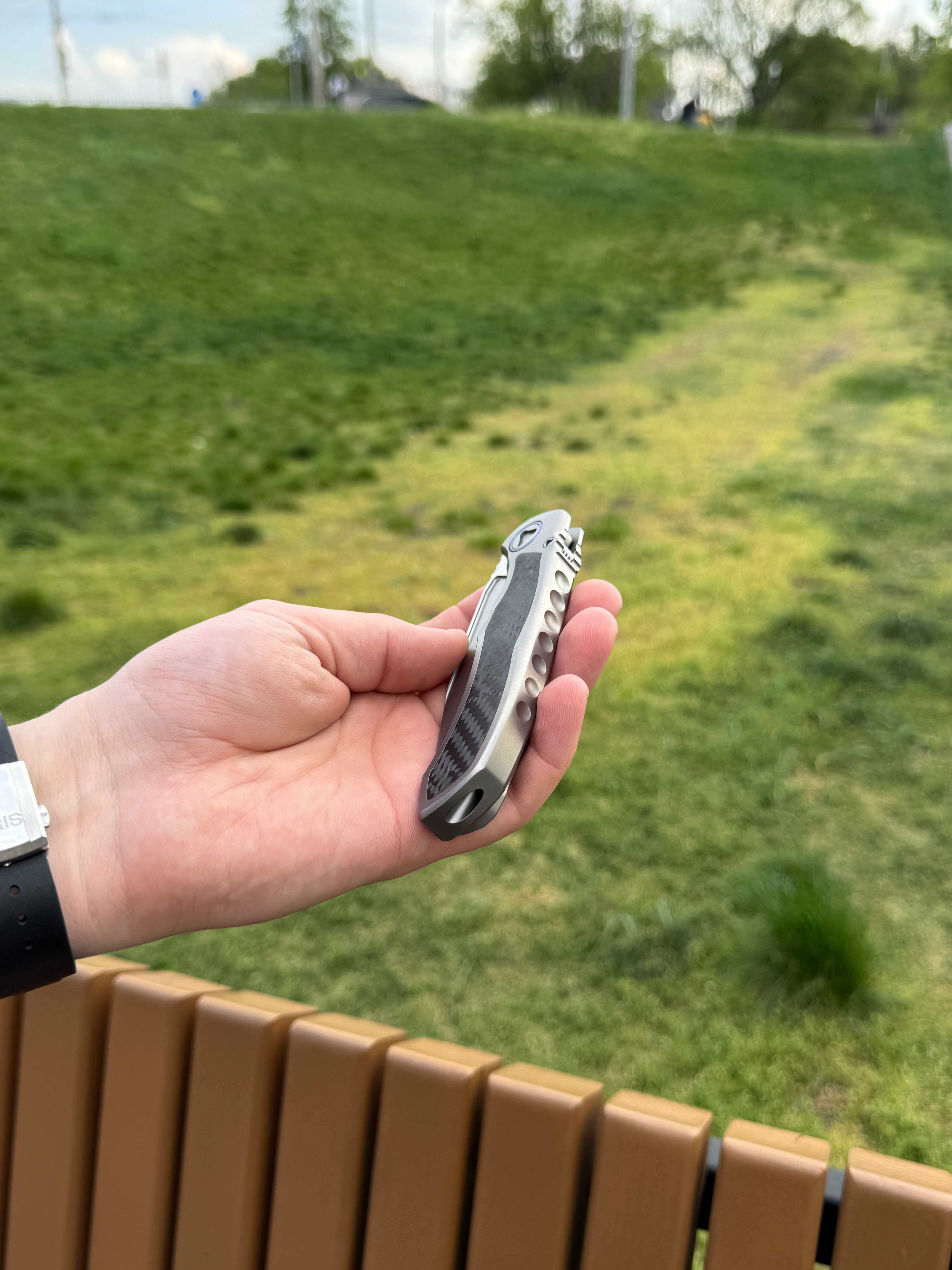 Складний ніж Microtech ANAX Titanium Carbon Fiber