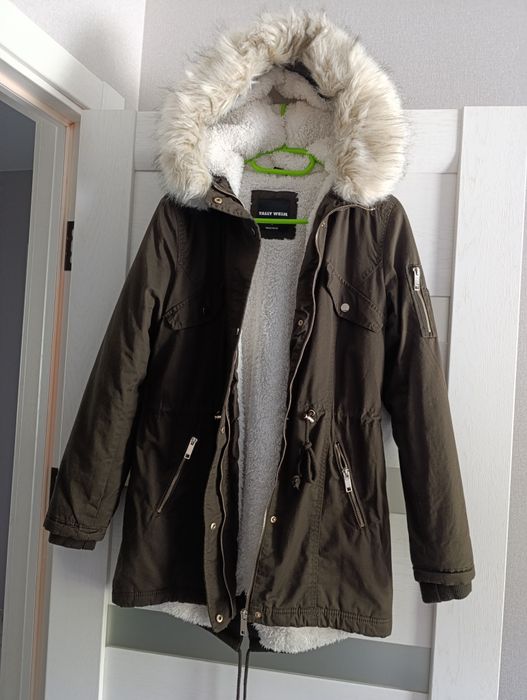 Парка жіноча s, осінь зима, хакі