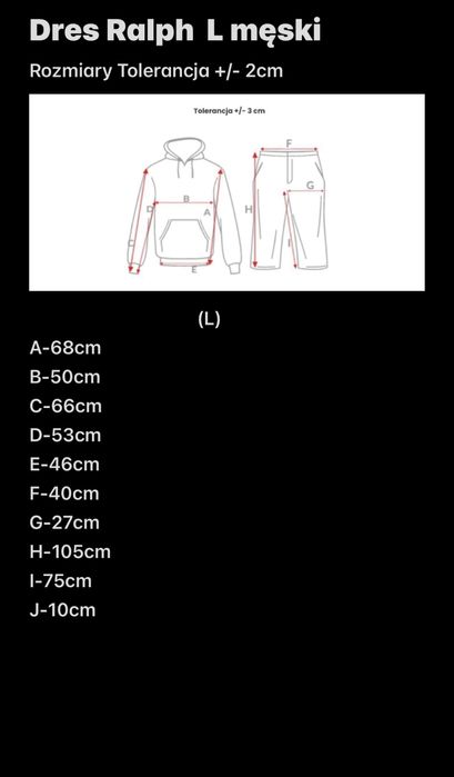 Dres Ralph Lauren Czarny L męski