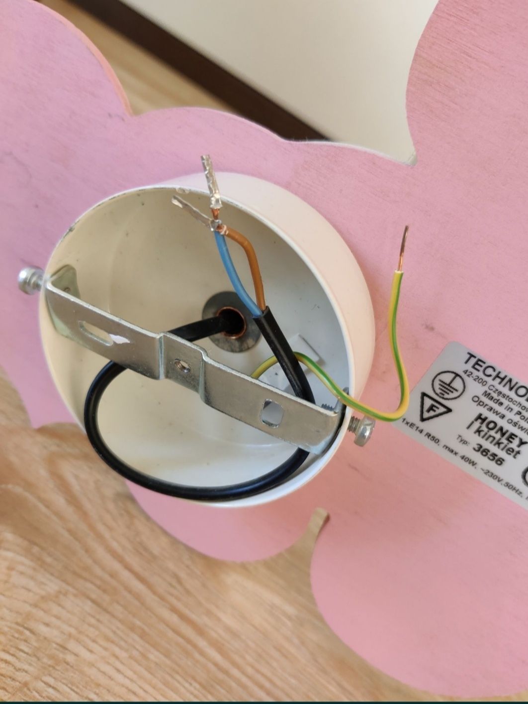 Kinkiet Technolux Honey pokój dziewczynka lampka miś