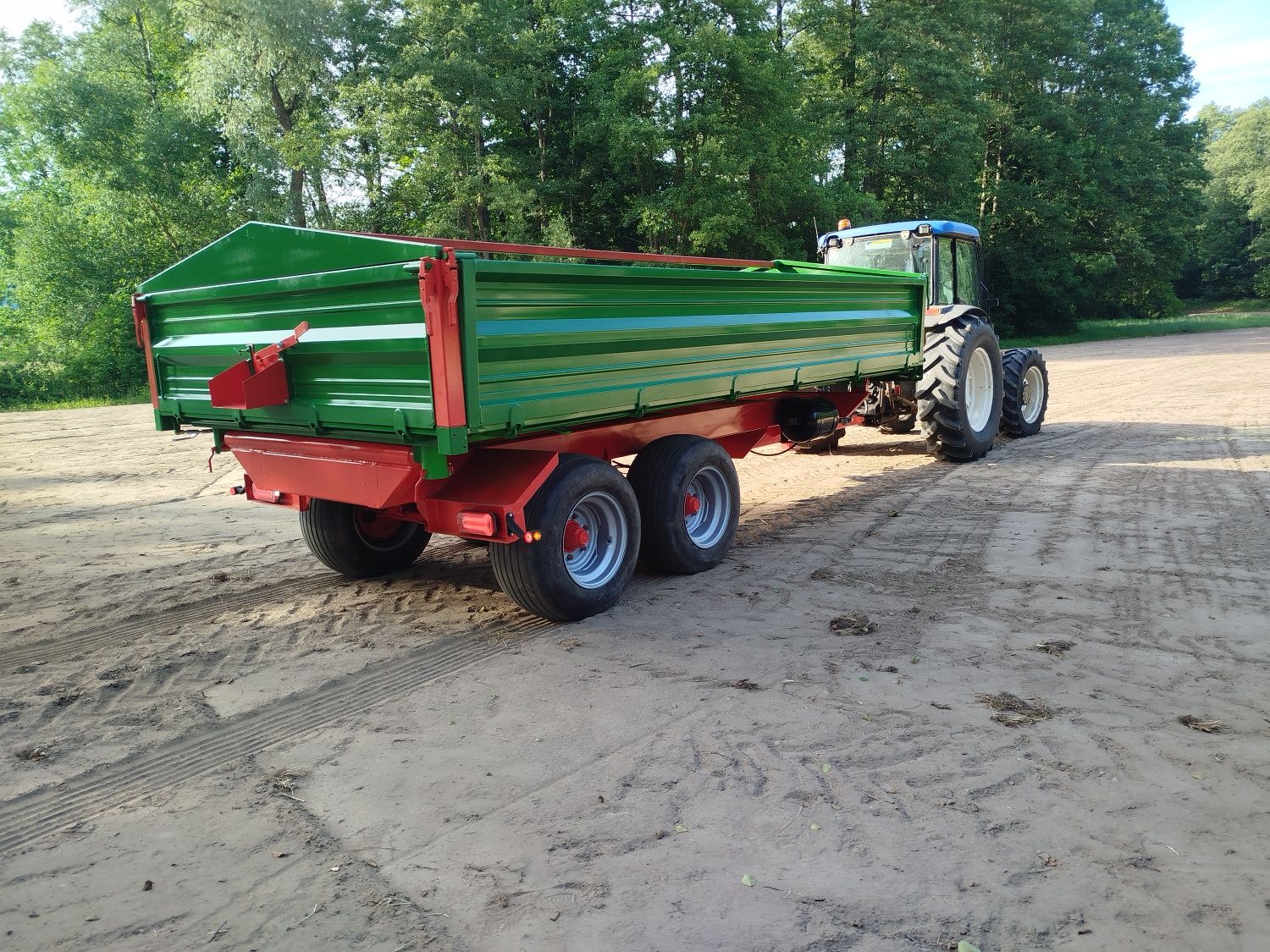 Przyczepa 10t wywrotka na 3 str tandem resor super robiona jak sobie