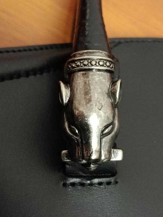 Чорна сумка тоут Cavalli Class (оригінал, з голограмою)